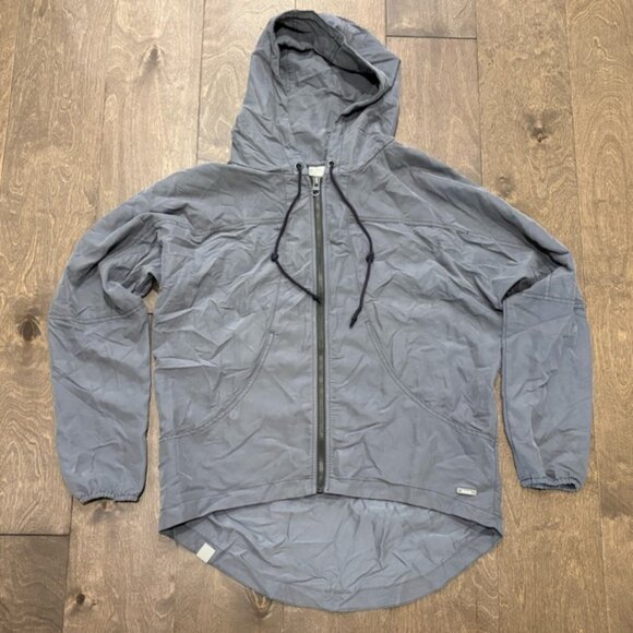 Bench Men's Gray Lightweight Full Zip Windbreaker Jacket, Size Small - Picture 1 of 7